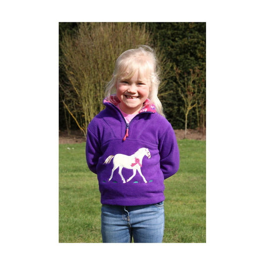 Bcc Champion Pony Childrens Fleece Jacket Purple/Fuchsia - Ashurst Equestrian & Country