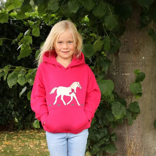 Bcc Champion Pony Childrens Hoodie Fuchsia - Ashurst Equestrian & Country