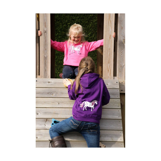 Bcc Dancing Unicorn Childs Hoodie Purple - Ashurst Equestrian & Country