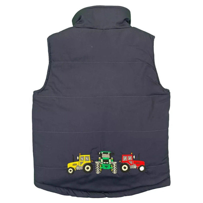 Load image into Gallery viewer, Bcc Three Tractors Childrens Gilet Navy - Ashurst Equestrian &amp; Country
