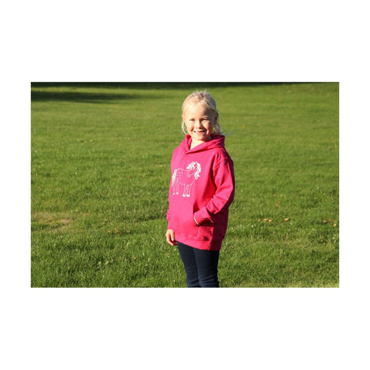 Bcc Twinkle Pony Glitter Hoodie Fuchsia - Ashurst Equestrian & Country