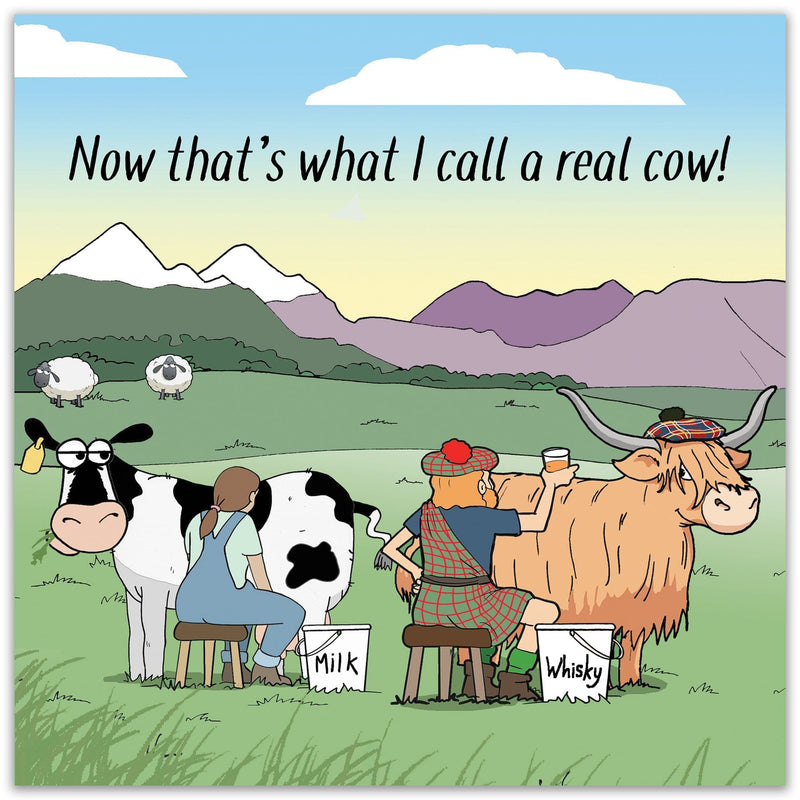 Load image into Gallery viewer, Funny Card - Highland Cow Whiskey
