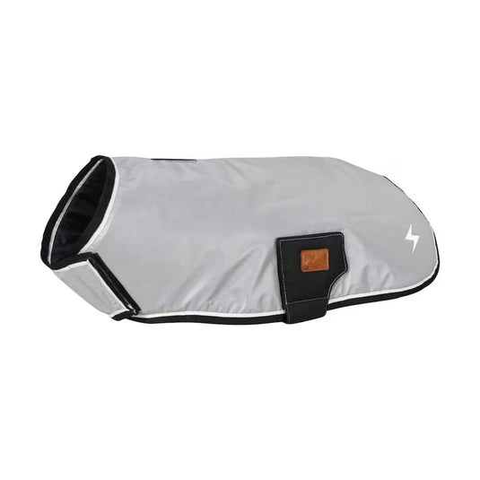 Benji & Flo Silva Reflective Dog Coat Silver/Black - Ashurst Equestrian & Country
