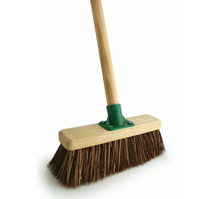 Bentley Brushes Yard Broom Stiff Bass/Cane Fitted Handle - Ashurst Equestrian & Country