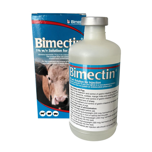 Bimeda Bimectin 1% W/V Solution For Injection - Ashurst Equestrian & Country