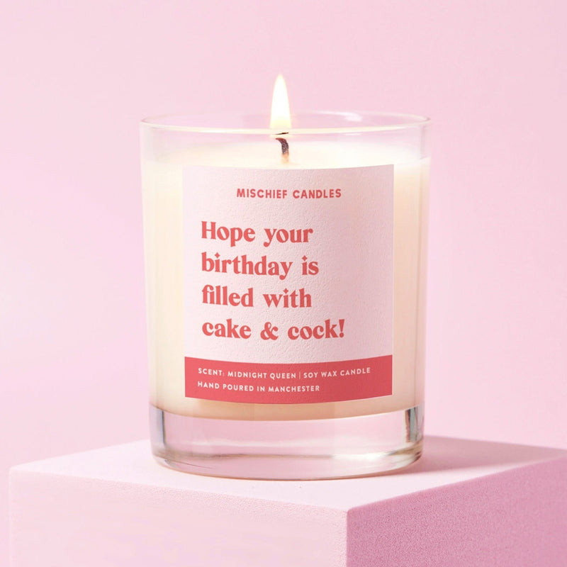 Load image into Gallery viewer, Birthday Gift For Her Funny Birthday Gift Birthday Cake and Cock Candle - Ashurst Equestrian &amp; Country
