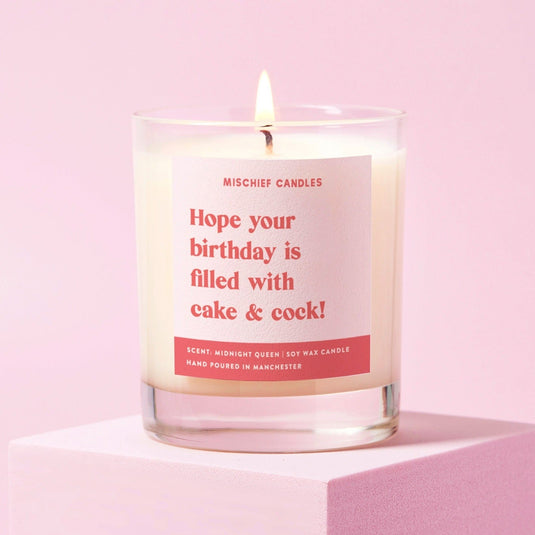 Birthday Gift For Her Funny Birthday Gift Birthday Cake and Cock Candle - Ashurst Equestrian & Country