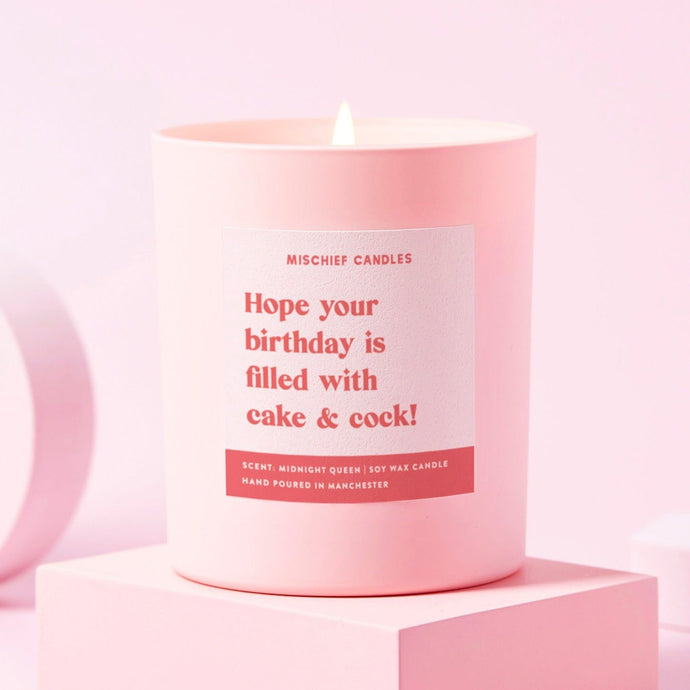 Birthday Gift For Her Funny Birthday Gift Birthday Cake and Cock Candle - Ashurst Equestrian & Country