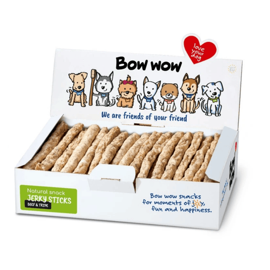 Bow Wow Natural Beef & Tripe Jerky Stick - Single - Ashurst Equestrian & Country