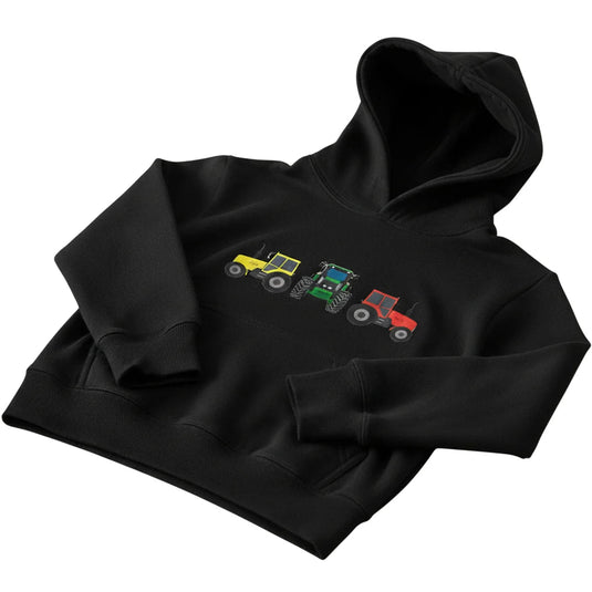British Country Collection Three Tractors Childrens Hoodie - Ashurst Equestrian & Country