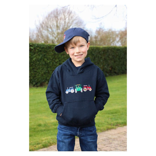 British Country Collection Three Tractors Childrens Hoodie - Ashurst Equestrian & Country