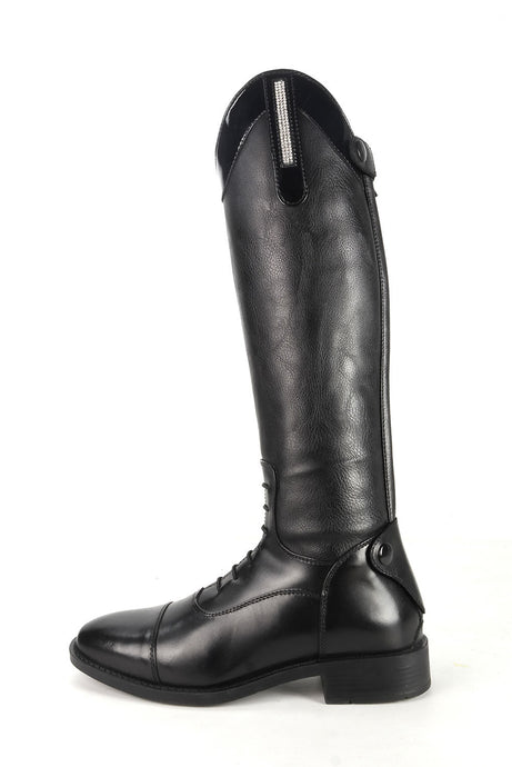 Brogini Como Piccino Boots Childs Black Patent Wide - Ashurst Equestrian & Country