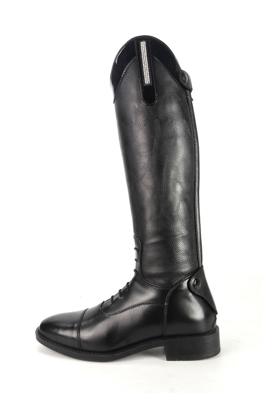 Brogini Como Piccino Boots Childs Black Patent Wide - Ashurst Equestrian & Country