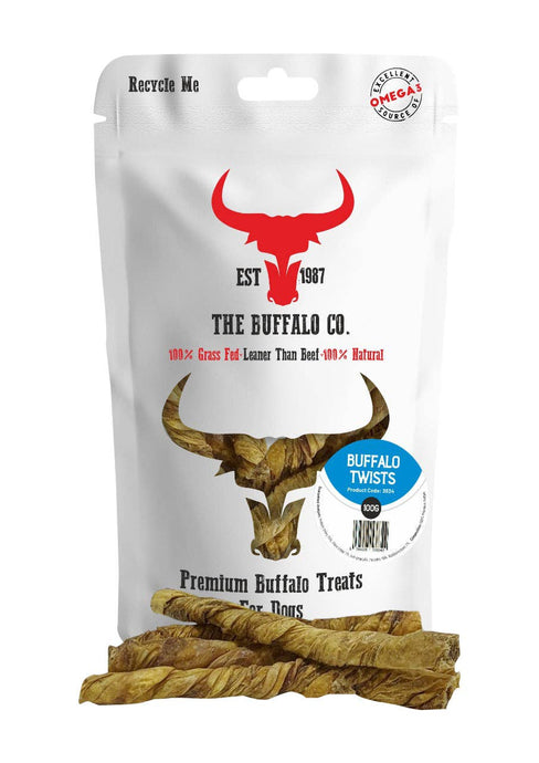 Buffalo Twists - Dog Treats - 100g - Ashurst Equestrian & Country