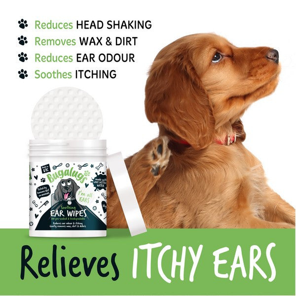 Load image into Gallery viewer, Bugalugs Dog Ear Wipes
