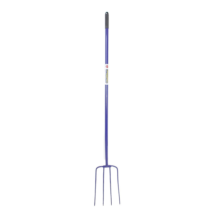 Caldwells 4 Prong Tubular Muck Fork Long Handle - Ashurst Equestrian & Country