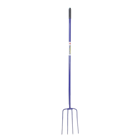 Caldwells 4 Prong Tubular Muck Fork Long Handle - Ashurst Equestrian & Country
