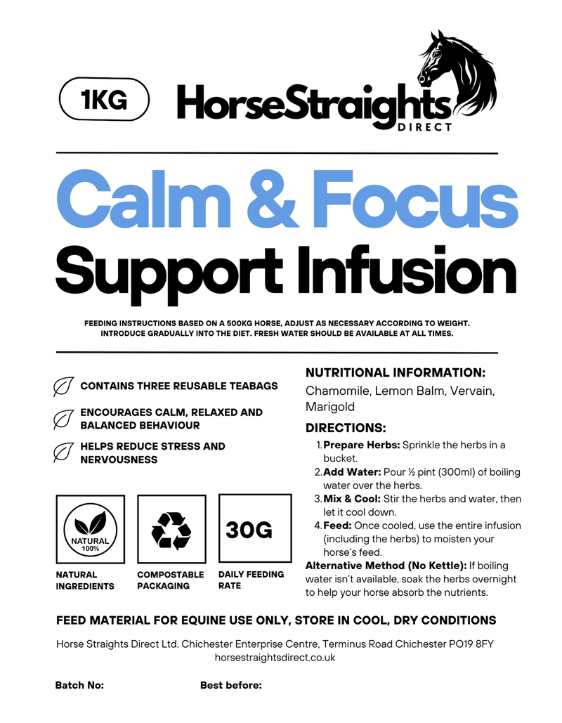 Load image into Gallery viewer, Calm &amp; Focus Infusion (Reusable Teabags) - Ashurst Equestrian &amp; Country
