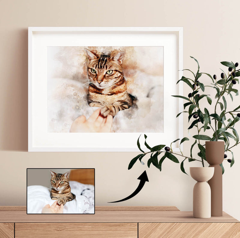 Load image into Gallery viewer, Watercolour Pet Portrait
