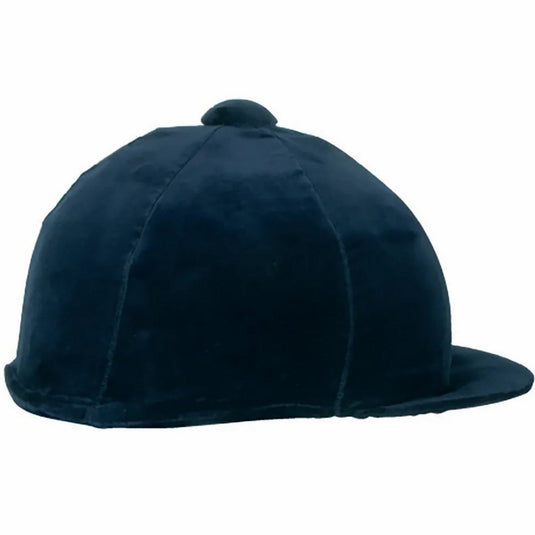 Champion Velvet Hat Cover Navy - Ashurst Equestrian & Country
