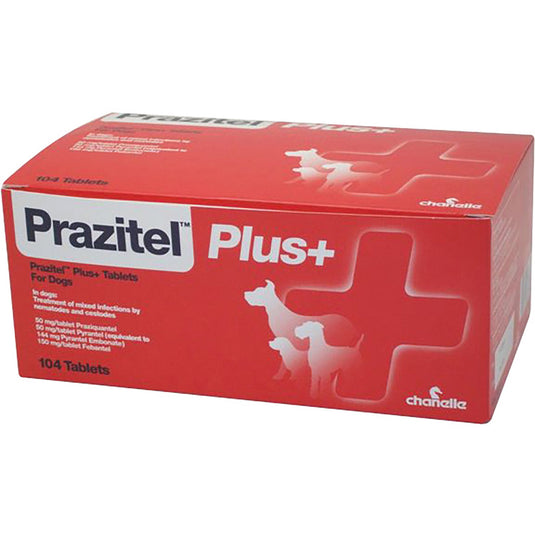 Chanelle Prazitel Plus+ Flavoured Dog Wormer Tablets - Ashurst Equestrian & Country