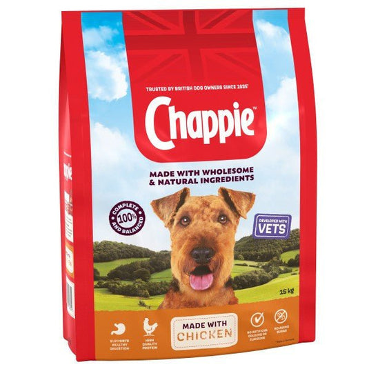 Chappie Complete Chicken & Wholegrain Cereal 15kg - Ashurst Equestrian & Country