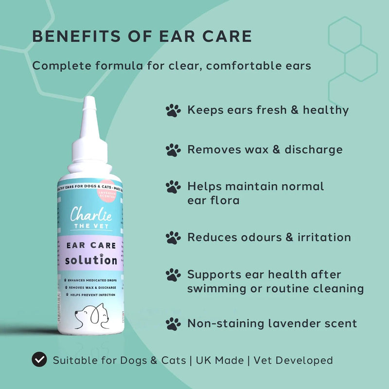 Load image into Gallery viewer, Charlie The Vet Ear Care Solution For Dogs and Cats 100ml - Ashurst Equestrian &amp; Country
