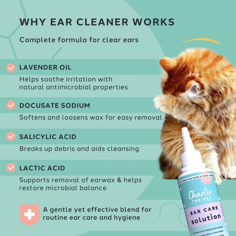 Load image into Gallery viewer, Charlie The Vet Ear Care Solution For Dogs and Cats 100ml - Ashurst Equestrian &amp; Country
