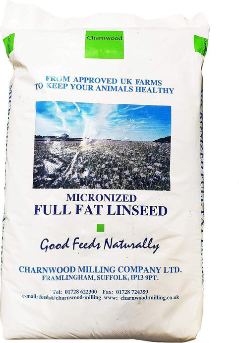 Charnwood Micronised Linseed 20kg - Ashurst Equestrian & Country