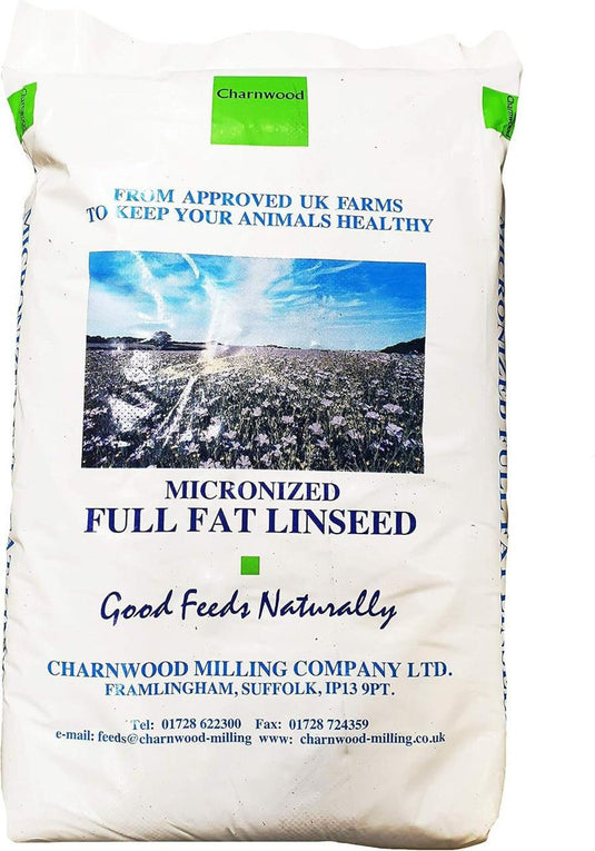 Charnwood Micronised Linseed 20kg - Ashurst Equestrian & Country