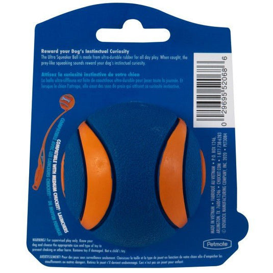 Chuckit! Ultra Squeaker Ball 1 Pack Medium 6.5cm - Ashurst Equestrian & Country
