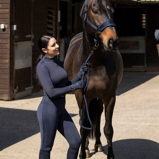 Coldstream Cairncross Riding Tights Navy - Ashurst Equestrian & Country