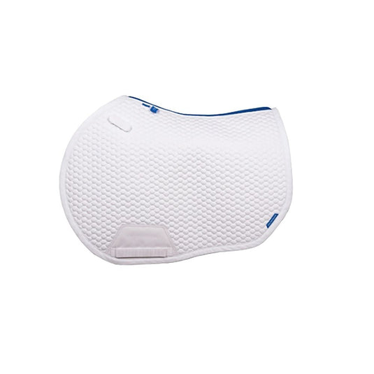 Coldstream Chatton Close Contact Saddle Pad White/Blue - Ashurst Equestrian & Country