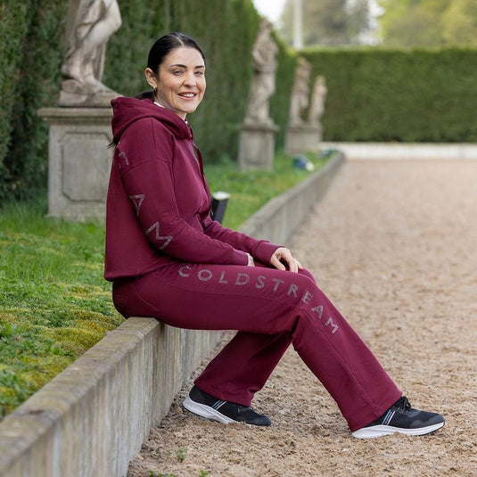 Coldstream Cheswick Diamante Lounge Pants Windsor Wine - Ashurst Equestrian & Country
