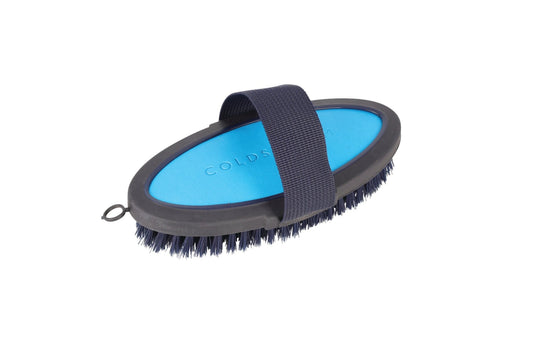 Coldstream Faux Leather Body Brush - Navy/C Blue - 18.3 x 9cm - Ashurst Equestrian & Country