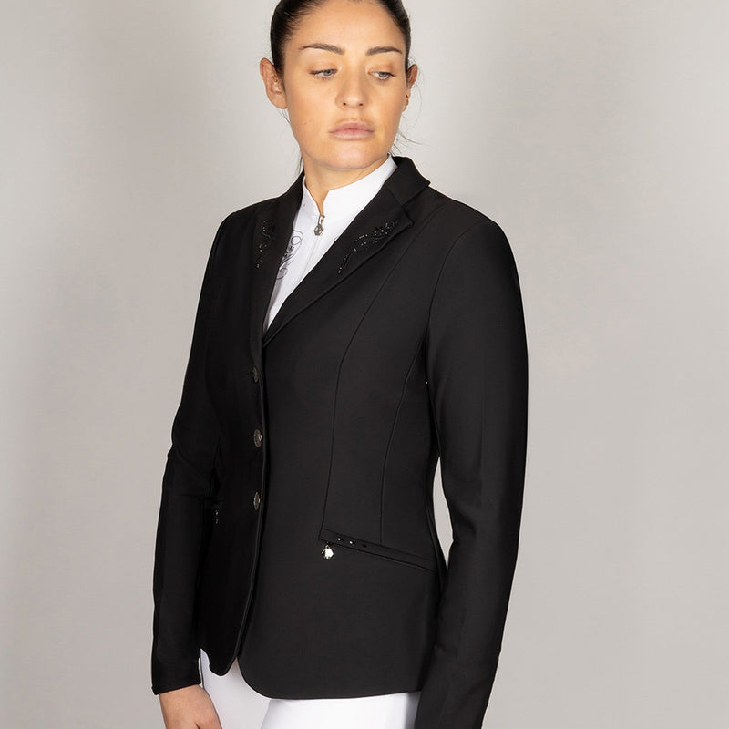 Load image into Gallery viewer, Coldstream Hermitage Diamante Show Jacket Black - Ashurst Equestrian &amp; Country
