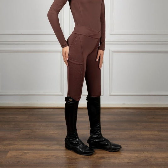 Coldstream Jedburgh Riding Tights Chocolate - Ashurst Equestrian & Country