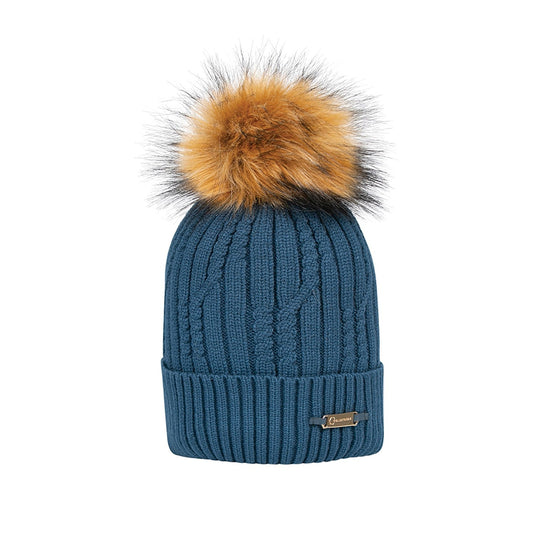 Coldstream Lamberton Bobble Hat Cool Slate Blue - Ashurst Equestrian & Country