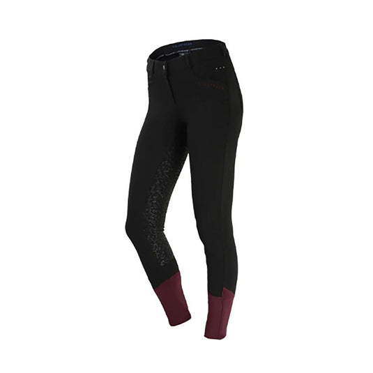 Coldstream Learmouth Ladies Breeches Black/Windsor Wine - Ashurst Equestrian & Country