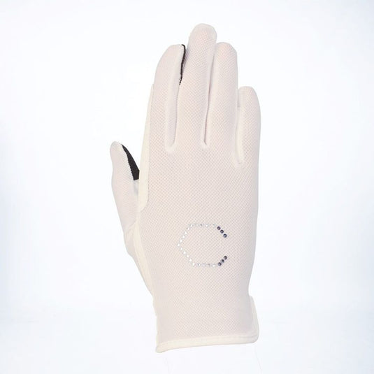 Coldstream Lintlaw Coolmesh Summer Riding Gloves White - Ashurst Equestrian & Country