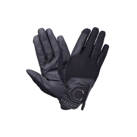 Coldstream Next Generation Blakelaw Diamante Gloves Blk/Slv - Ashurst Equestrian & Country