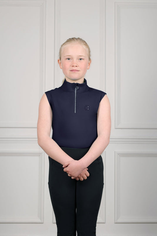 Coldstream Next Generation Cranshaws Sleeveless Base Layer - Navy - 5 - 6 Years - Ashurst Equestrian & Country