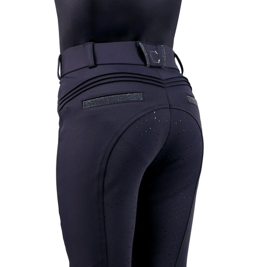 Coldstream Next Generation Eckford Crystal Breeches - Navy - 7 - 8 Years - Ashurst Equestrian & Country