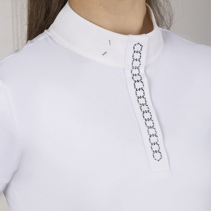 Load image into Gallery viewer, Coldstream Ng Clarilaw Diamante Show Shirt White - Ashurst Equestrian &amp; Country
