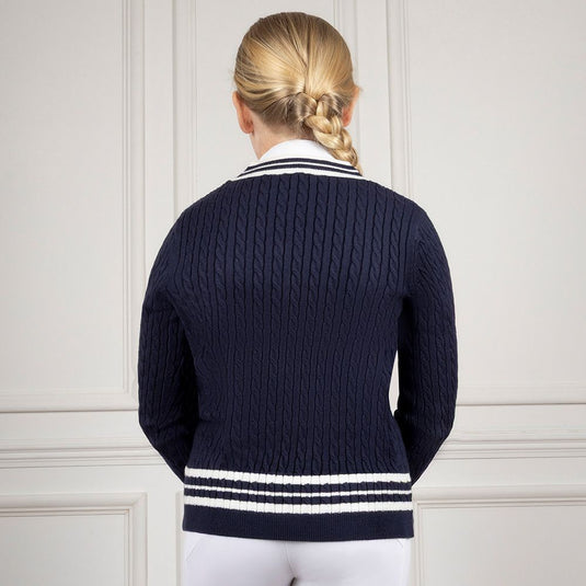 Coldstream Ng Horndean Knitted V Neck Jumper Navy - Ashurst Equestrian & Country