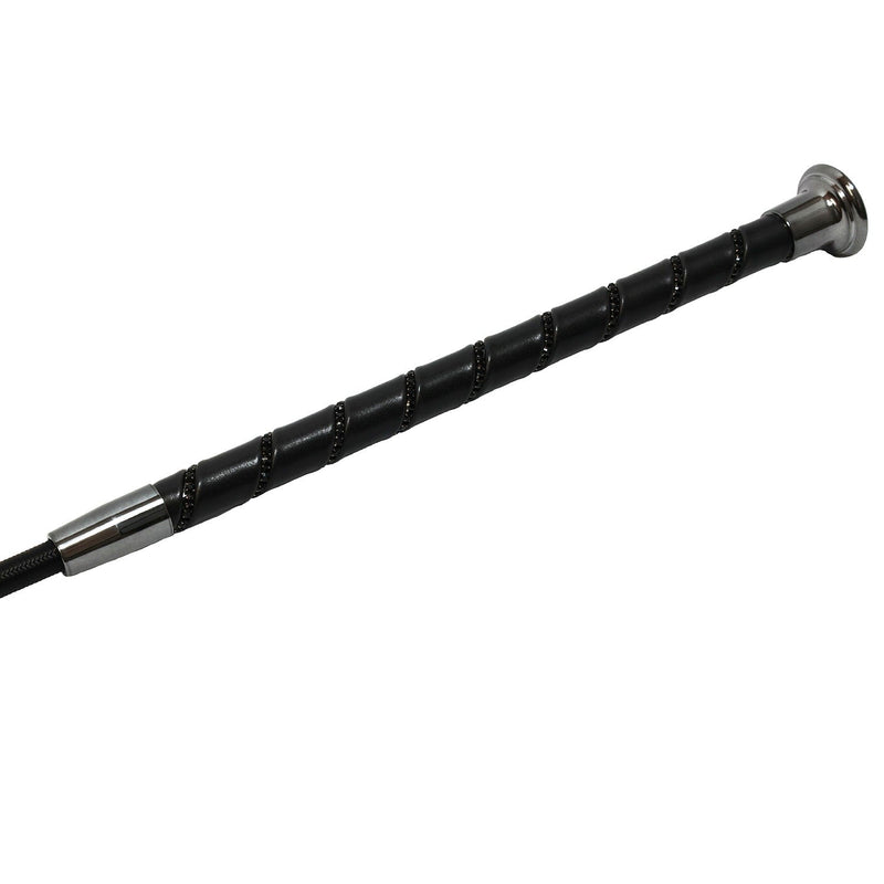 Load image into Gallery viewer, Coldstream Reston Crystal Dressage Whip Black - Ashurst Equestrian &amp; Country
