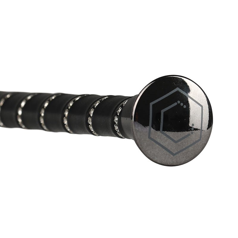 Load image into Gallery viewer, Coldstream Reston Crystal Dressage Whip Silver - Ashurst Equestrian &amp; Country
