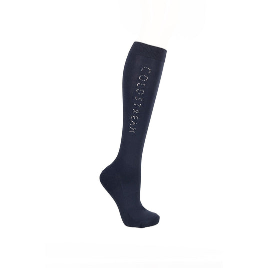 Coldstream Rochester Diamanteriding Socks Navy/Silver - Ashurst Equestrian & Country
