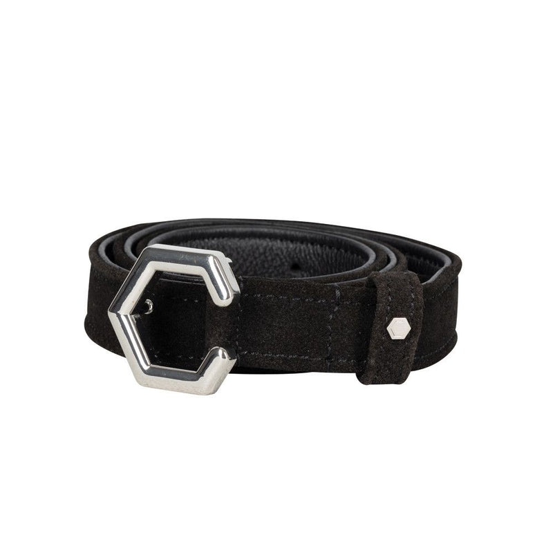 Load image into Gallery viewer, Coldstream Roxburgh Suede Belt Navy/Silver - Ashurst Equestrian &amp; Country
