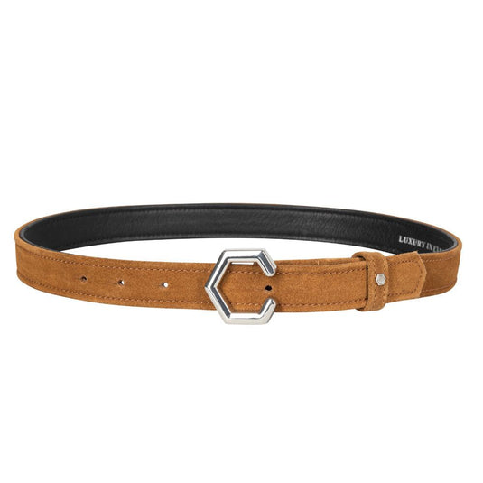 Coldstream Roxburgh Suede Belt Tan/Silver - Ashurst Equestrian & Country
